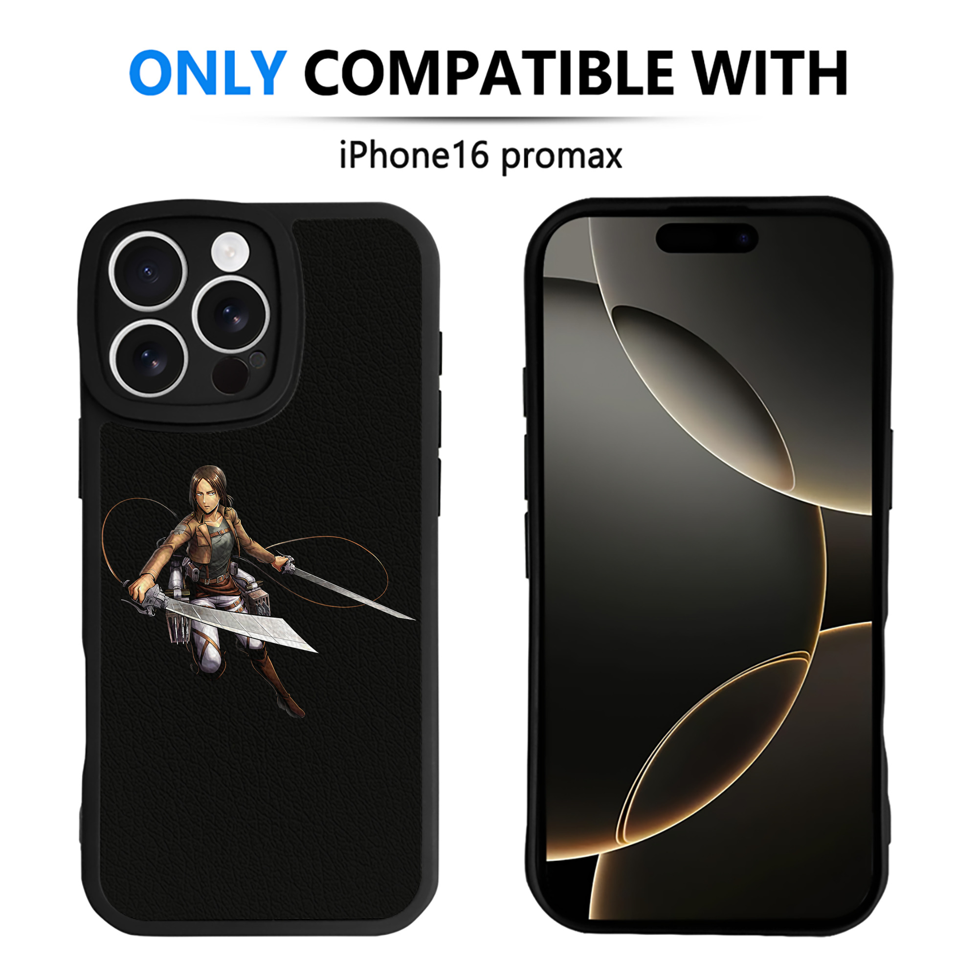 （画像用） 進撃の巨人 Attack on Titan 【iPhone 16シリーズ対応】シリコンスマホケース（レザー調） 材質：シリコン